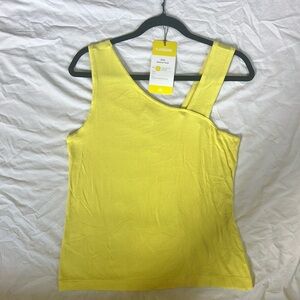 CAbi Radiant Tank #6354 - Yellow Asymmetrical Tank Top